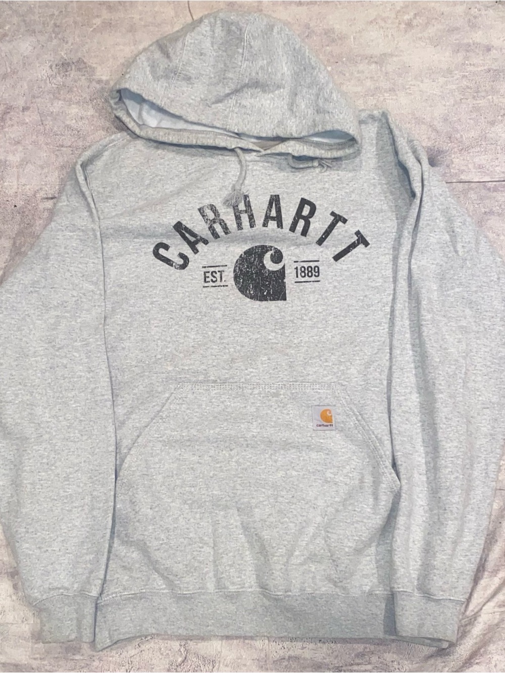 Carhartt Vintage Style Original Fit Graphic Hoodie Sweatshirt Logo Patch M